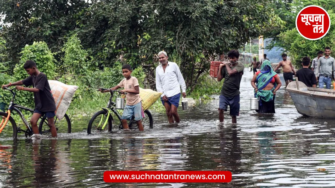 कानपुर में गंगा उफान पर, दर्जन से अधिक गांव जलमग्न, लोग पलायन को मजबूर